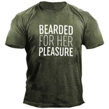 Man T Shirt round Neck Loose Print