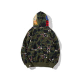 A Ape Print Jacket Autumn and Winter Camouflage Men's and Women's Casual Camouflage Thin Sweater Baggy Coat