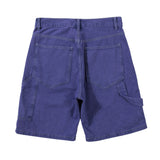 Men Jean Shorts Fashion Brand Washed Denim Shorts Men's Street Fashion Loose Straight Shorts Summer Bermuda Shorts