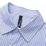 Men Shacket Long Sleeve Autumn Shirt Autumn Comely Turn-down Collar Striped Patch Long Sleeves Casual Shirt