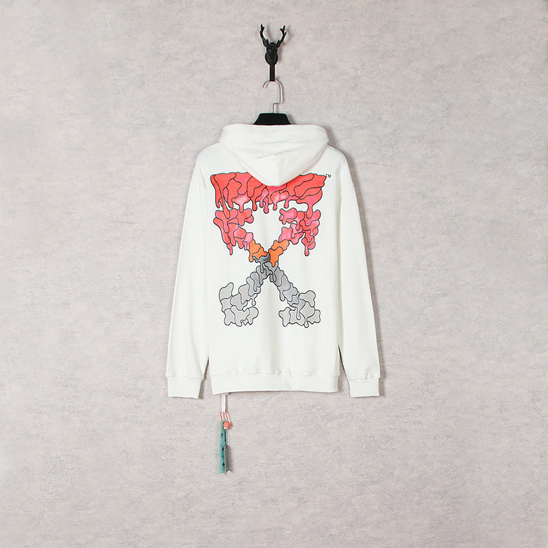 Autumn And Winter Gradient Melting Arrow Pattern Hooded Sweater For Men And Women
