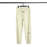 Fog Essentials Pants Spring and Autumn Double Line Letter Solid Color Terry Casual Trousers Men and Women Same Style