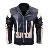 Two Tone Leather Jacket Men's Leather Jacket Motorcycle Clothing Assorted Colors Fleece