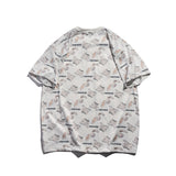 Men's T Shirt Summer Casual Tops Cartoon Rabbit Full Printed Short Sleeve T-shirt Men's Boyfriend Harajuku Style Half Sleeve Street Fashion Loose Half Sleeve