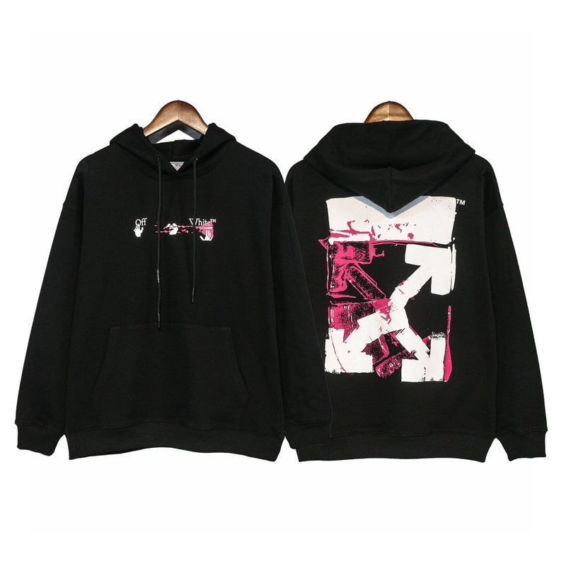 Autumn And Winter Arrow Hand Painted Graffiti Hooded Sweater Men And Women