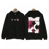 Autumn And Winter Arrow Hand Painted Graffiti Hooded Sweater Men And Women