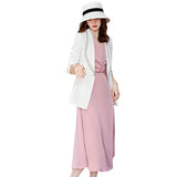 Women Pants Suit Uniform Designs Formal Style Office Lady Bussiness Attire Early Autumn Waist-Tight Business Suit Strap Dress Two-Piece Suit For Women