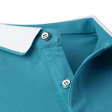 USPA Shirts Chuanqibaoluo Summer Men's Business Short-Sleeved Embroidered Polo Lapel T-shirt