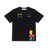 Cartoon Printed Arrow Short Sleeve Tshirt Pure Cotton Owt