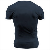 Man T Shirt Cotton round Neck Chalk Heat Transfer Patch