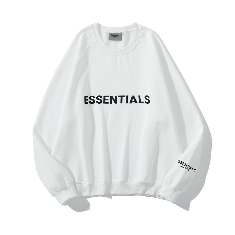 Fog Fear of God Sweatshirt Essentials Chest Letter Crew Neck Brushed Hoody Loose Bottoming Shirt
