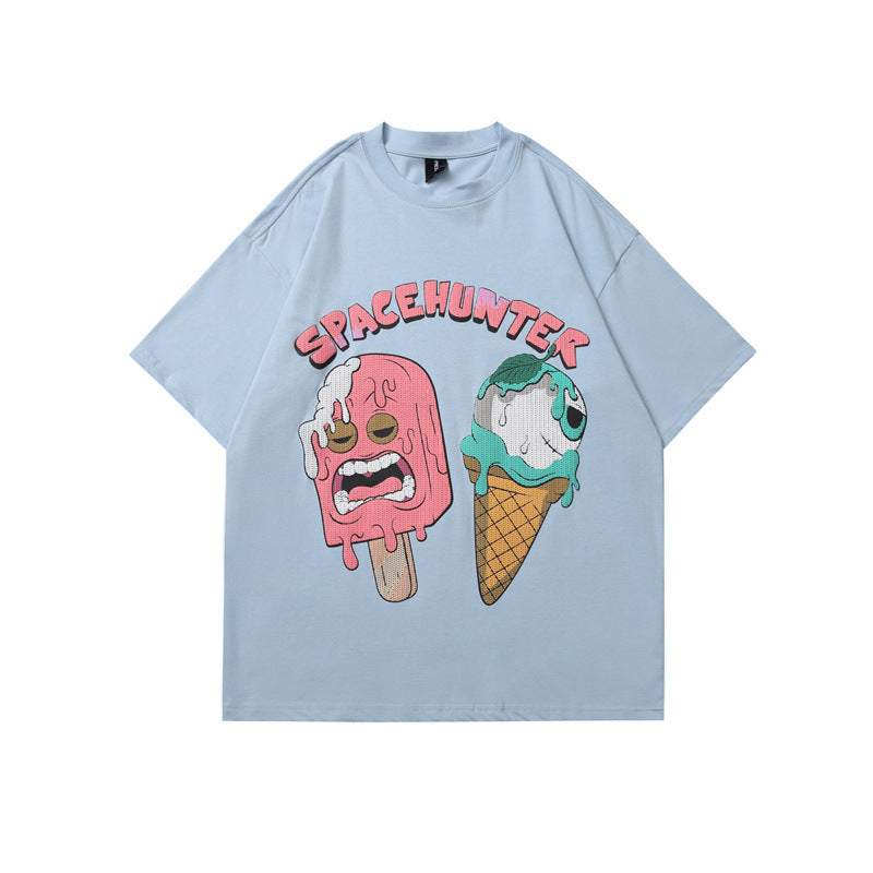 2022 Summer man t shirt Letter Print Short-Sleeve