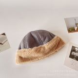 Women's Beanies Plush Winter Hat Women's Fleece-Lined Thickened Chinese Landlord Hat Retro Japanese Beanie Hat