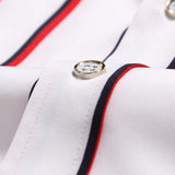 Men Shirt Fashion Slim Fit Shirt Short Sleeve Shirt Large Size Casual Top Summer Men's Casual Short Sleeve Shirt Business Striped Slim Shirt