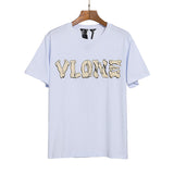 Vlone T Shirt Men's Clothes Summer Clothes plus Size Retro Sports Casual Fashionable