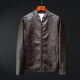 Urban Leather Jacket Spring/Autumn/Winter PU Leather Jacket for Men