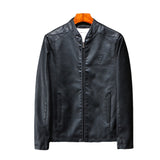 Urban Leather Jacket Spring/Autumn/Winter PU Leather Jacket for Men