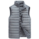 Men's Vest Casual Sleeveless Jacket Men Jacket Men's down Vest Loose plus Size