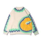 Men Fall Outfits Love Sweater Loose Sweater Bottoming Shirt