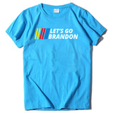 Let's Go Brandon T Shirt Letter Print Short-Sleeve T-shirt for Women