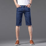 Men Jean Shorts Denim Shorts Men's Summer Stretch Breathable Sports Straight Simple Shorts Fashion