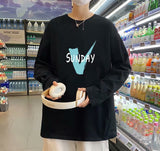 Men Long Sleeve T-Shirts Round Neck Base