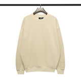 Fog Essentials Long Sleeve round Neck Neck Sweatshirt Back Polyline Reflective Letter Crew Neck Pullover Thickened Sweatshirt