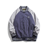 Varsity Jacket for Men Baseball Jackets Spring Men's Baseball Uniforms Printed Contrast Color Stitching Sleeves Jacket