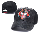 Wolf Print Cap Baseball Cap Men's Embroidered Spring Animal Mesh Cap