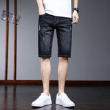 Men Jean Shorts Denim Shorts Men's Summer Ripped Fashion Brand Fashionable Fifth Pants Men's Casual Pants