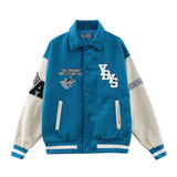 Mens Fall Outfits Vintage Pilot Baseball Uniform Hip Hop High Street Loose Couple Jacket Jacket