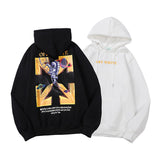 Autumn And Winter Astronaut Ladder Arrow Velvet Padded Hooded Sweatshirt Men And Women Same Style