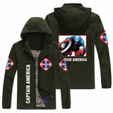 Captain America Hoodie Avengers Jacket Hooded Cardigan Coat