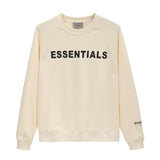 Fog Essentials Long Sleeve round Neck Neck Sweatshirt Double Line High Street Adhesive Letter Crew Neck Sweater