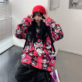 Sweater Women's Spring and Autumn Japanese Style Loose Cardigan Clow M Printed Hooded Long Sleeve Coat