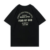 Fog T Shirt Spring/Summer Printed Short Sleeve fear of god