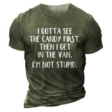 Man T Shirt round Neck Heat Transfer Patch Printed Loose