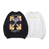 Autumn And Winter Astronaut Ladder Arrow Pattern Terry Sweater Men And Women