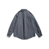 Men Shacket Long Sleeve Autumn Shirt Fall Retro Plaid Long Sleeve Shirt Loose