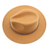 Fedora Hat British Gentleman Fedora Hat Men's and Women's Woolen Felt Top Hat