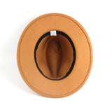 Fedora Hat British Style Top Hat Woolen Fabric Fur Felt Hat