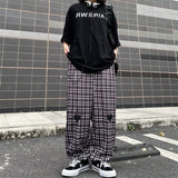 Harajuku Clothing Men Classic Retro Pants Straight Leg Pan Summer Retro Casual Pants Men and Women Loose-Fitting Wide-Leg Trousers