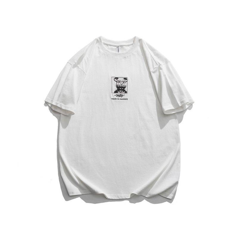 2022 Summer man t shirt Embroidered Short Sleeve