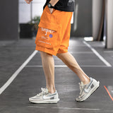 Mens Cargo Shorts Summer Overalls Pants Men's Outdoor Sports Cropped Basketball Pants Loose Casual Beach