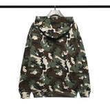Off Ow Autumn And Winter Camouflage Hooded Pullover Cotton Terry Sweater For Men And Women