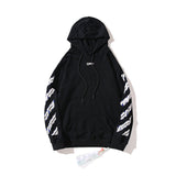 Autumn And Winter Forbidden Ring Slogan Arrow Pattern Hooded Sweater For Men And Women