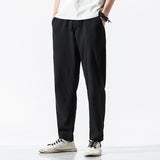 Linen Pants Straight Leg Pants Spring/Summer Men's Casual Trousers