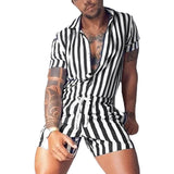 Rave Outfits Men Shorts 2 Piece Set Men's Outer Wear Sexy Jumpsuit Casual Sports