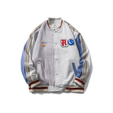 Men's plus Size Retro Sports Baseball Uniform Men's Business Shirt Jacket Men's Loose-Fitting Coat Top Men Coat