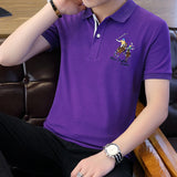 USPA Shirts Summer Short-Sleeved T-shirt Men's Lapel Embroidery Men's Polo Shirt